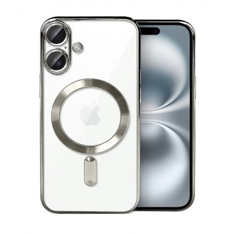 IPhone 16 Silicone Case With MagSafe Silver