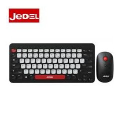 JEDEL WS681 Mini Wireless Keyboard and Mouse Set