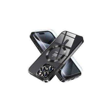 IPhone 15 Pro Luxury MagSafe Case Black