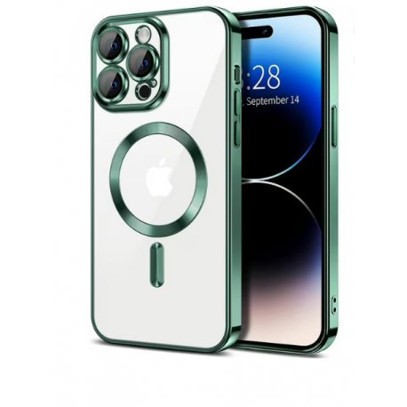 IPhone 15 Pro Luxury MagSafe Case Green