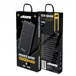 Moonx MP01 Power Bank 2A 10W 2xUSB 10000mAh Black