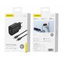 Foneng EU51 Wall Charger GaN PD 25W 1xUSB-C+Cable USB-C-USB-C Black