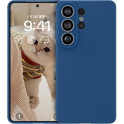 Samsung Galaxy S26 Ultra Silicone Case Full Camera Protection Blue