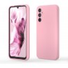 Samsung Galaxy S25 FE Silicone Case Full Camera Protection Pink