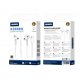 Jellico EP3A Wired Earphones USB-C With Microphone 1.2M White