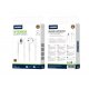 Jellico EP2A Wired Earphones Lightning With Microphone 1.2M White