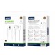 Jellico EP2A Wired Earphones USB-C With Microphone 1.2M White