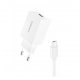 Foneng K210 Wall Charger 2.1A 10W 1xUSB+Cable Micro White