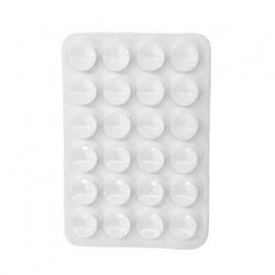 MBaccess Silicone Suction Cup Back Sticker White