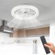 Rixme LED Ceiling Fan 60W White