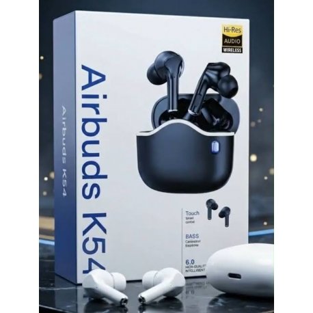 MBaccess K54 Airbuds Wireless Bluetooth Headphones White