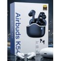 MBaccess K54 Airbuds Wireless Bluetooth Headphones White
