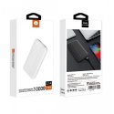 WUW Y93 Slim Power Bank 2.1A MICRO+USB-C+2USB Outputs 10,000mah White