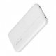 WUW Y93 Slim Power Bank 2.1A MICRO+USB-C+2USB Outputs 10,000mah White