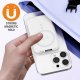 MBaccess NJ25 PD 20W Magsafe with LED indicator 2 USB-C And Lightning Cables 10000mah Wireless Charging White