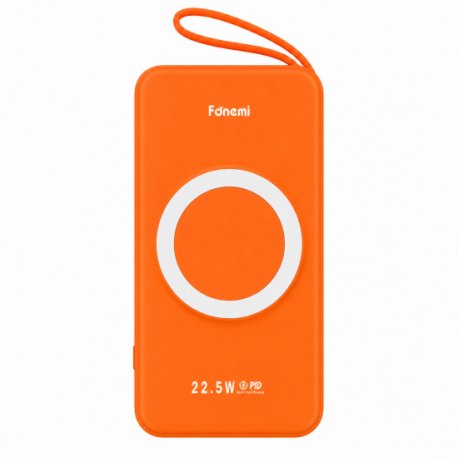 Fonemi P19 MagSafe PD22.5W Portable Battery 10000mah 2.4A Orange