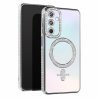 Samsung Galaxy A57 5G Glitter Case Full Camera Protection With MagSafe Silver