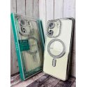 Xiaomi Redmi 13C/ Poco C65 Glitter Case Full Camera Protection With MagSafe Silver