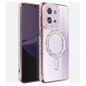 Xiaomi Redmi 13C/POCO C65 Glitter Case Full Camera Protection With MagSafe RoseGold