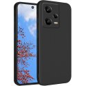 Xiaomi Redmi Note 12 Pro 5G/12 PRO PLUS/Poco X5 Pro 5G Silky And Soft Touch Finish Silicone Case Full Camera Protection Black