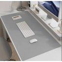 MBaccess Premium Faux Leather Desk Mat Mouse Pad Grey