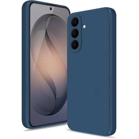 Samsung Galaxy S26 Plus Silicone Case Full Camera Protection Dark Blue