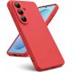 Samsung Galaxy S26 Plus Silicone Case Full Camera Protection Red