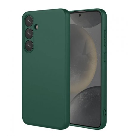 Samsung Galaxy S26 Silicone Case Full Camera Protection Forest Green
