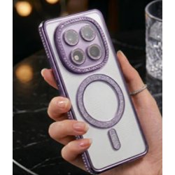 Xiaomi Redmi Note 14 Pro 5G/Pro Plus Glitter Case Full Camera Protection With MagSafe Purple