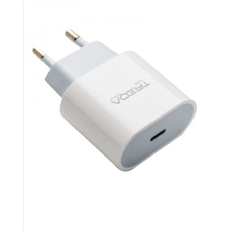 Treqa CH-9025 Wall Charger PD 20W Type C White Bulk