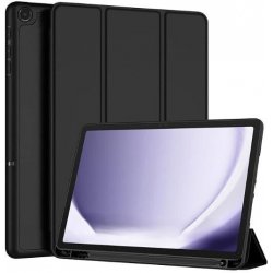 Samsung Galaxy Tab A11 Plus Book Case With Pencil Case Black