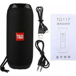 T&G TG-117 Portable Bluetooth Speaker Black