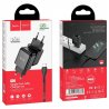 Hoco N2 Wall Charger 2.1A Set With USB C Cable Black