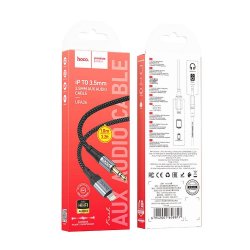 Hoco UPA26 Cable AUX Lightning To Jack 3,5 mm 1m Black