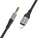 Hoco UPA26 Cable AUX Lightning To Jack 3,5 mm 1m Black