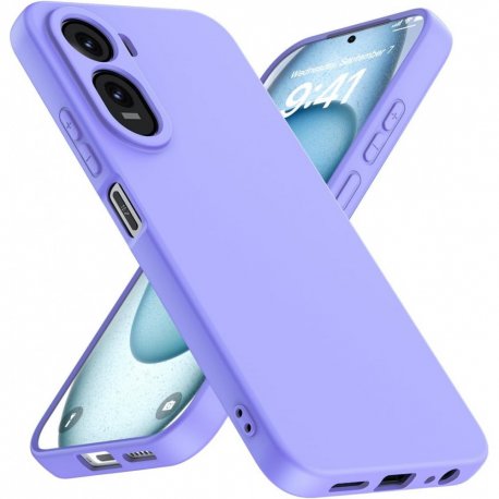 Xiaomi Redmi A7 Pro Silicone Case Full Camera Protection Lila