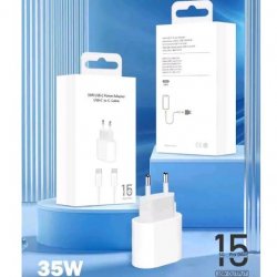 MBaccess IP15 35W PD Wall Fast Charger Type C+Cable Type C To Type C White