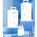 MBaccess IP15 35W PD Wall Fast Charger Type C+Cable Type C To Type C White