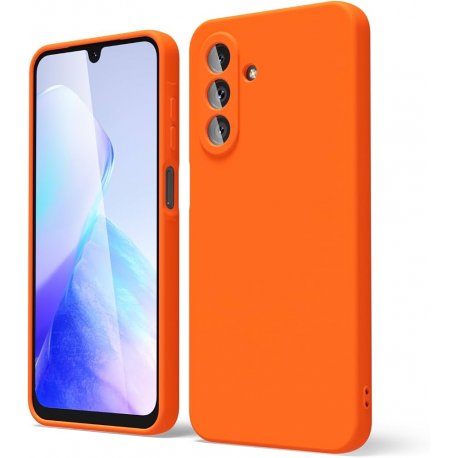 Samsung Galaxy A27 Silicone Case Full Camera Protection Orange