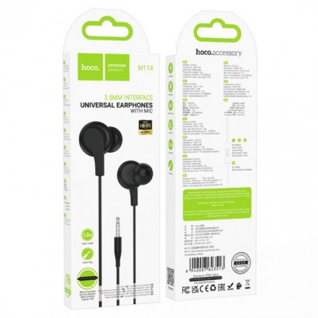 Hoco M114 Headphones 3.5mm Black