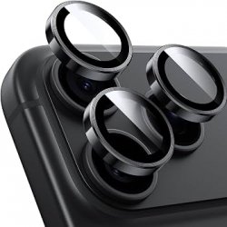 IPhone 18 Pro/18 Pro Max Ring Camera Protective Tempered Glass Black